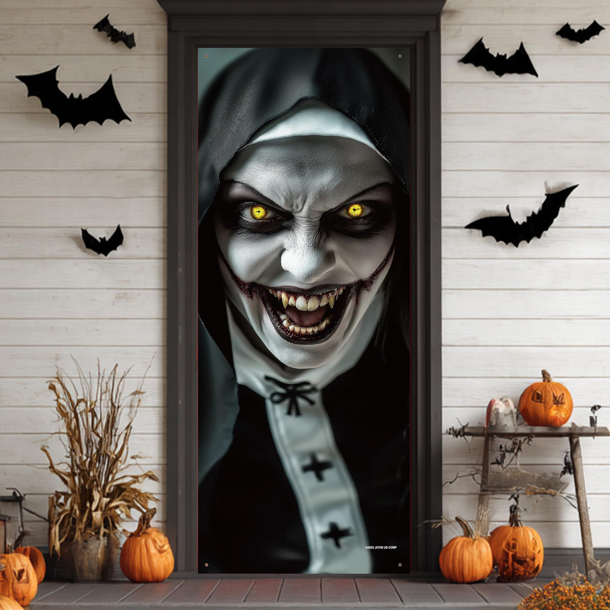 Halloween Scary Ghost Door Cover Decorations Indoor - plush