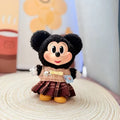 Clothes for PopMart Mickey Family Cute Together Series Plush - Brown Sweater + Checked Skirt - plush